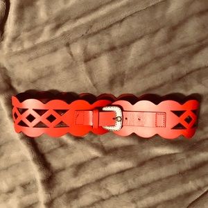 The Limited RED Statement Belt!! Size M NWT